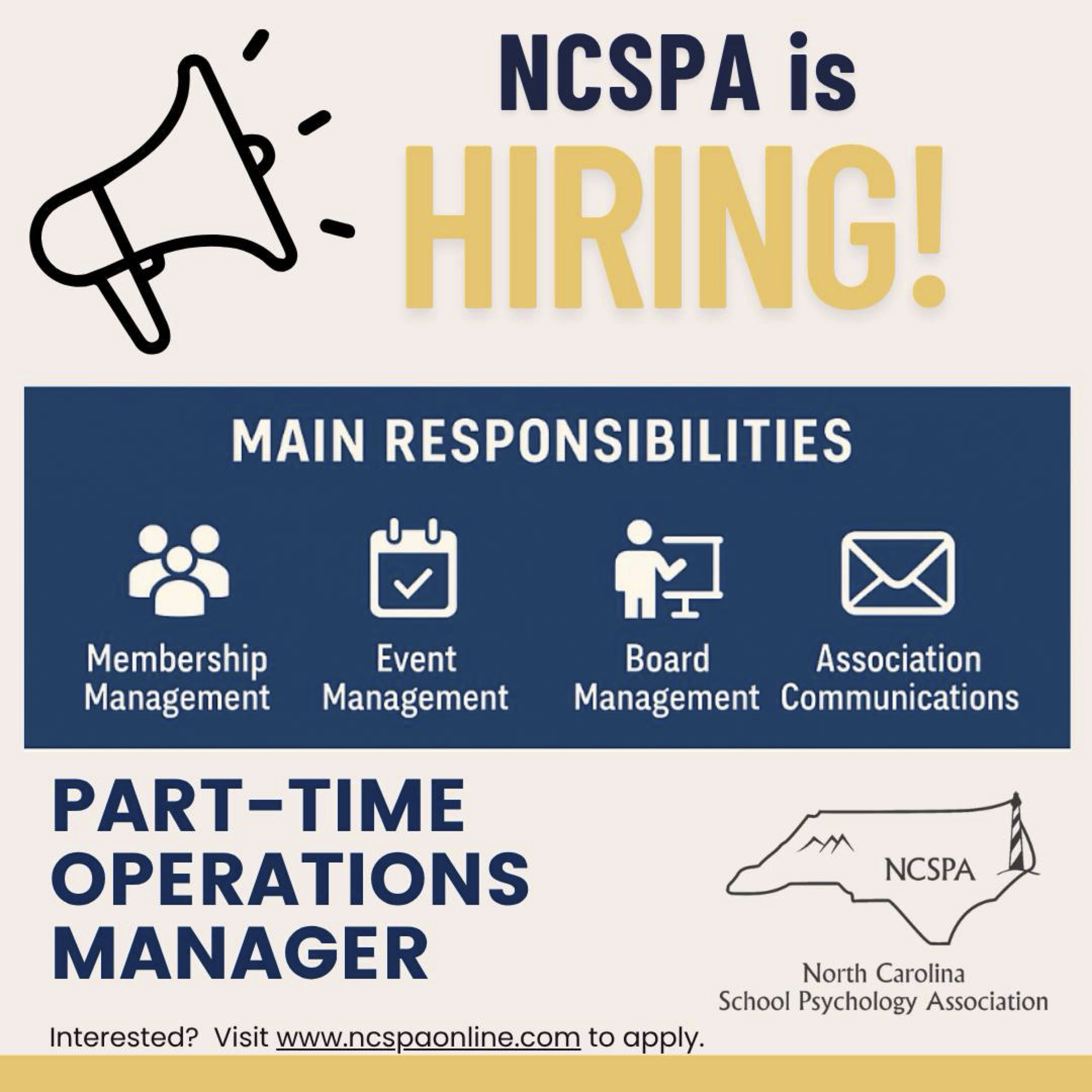 NCSPA is Hiring